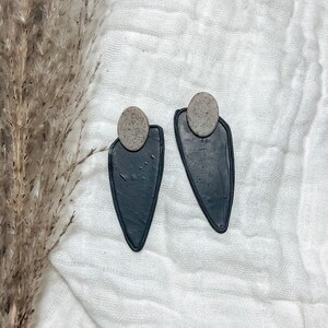 Boho Fall Stud 3 | handmade polymer clay earrings | dangle boho earrings | polymer clay and nickel-free brass