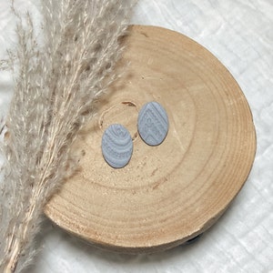 Boho Winter Stud 3 | handmade polymer clay earrings | stud boho earrings | polymer clay and nickel-free brass