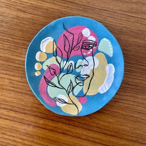 Grote ronde polymeerklei Trinket schotel