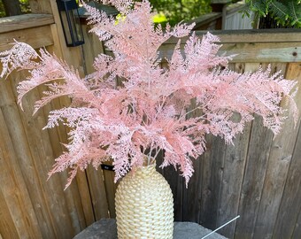 Pink fern, large fern, feather stems, Pink fern, long stems, Pink fern long stem, Pink arrangement, Pink floral arrangements