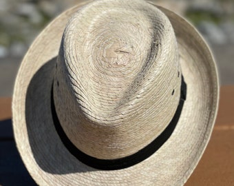 Fedora Straw Hat Palm Hat Sahuayo Palm Hat Fedora Panama Hat Indiana Hat for Men Hat and Woman Hat Beach Hat and Fashion Hat