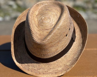 Fedora chapeau de paille chapeau de palmier Sahuayo chapeau de palmier Fedora Panama chapeau Indiana chapeau pour hommes chapeau et femme chapeau chapeau de plage et chapeau de mode