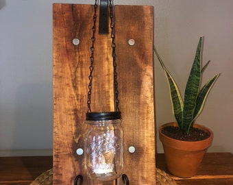 Mason Jar Wall Sconce ~ Vase ~ Wall Vase