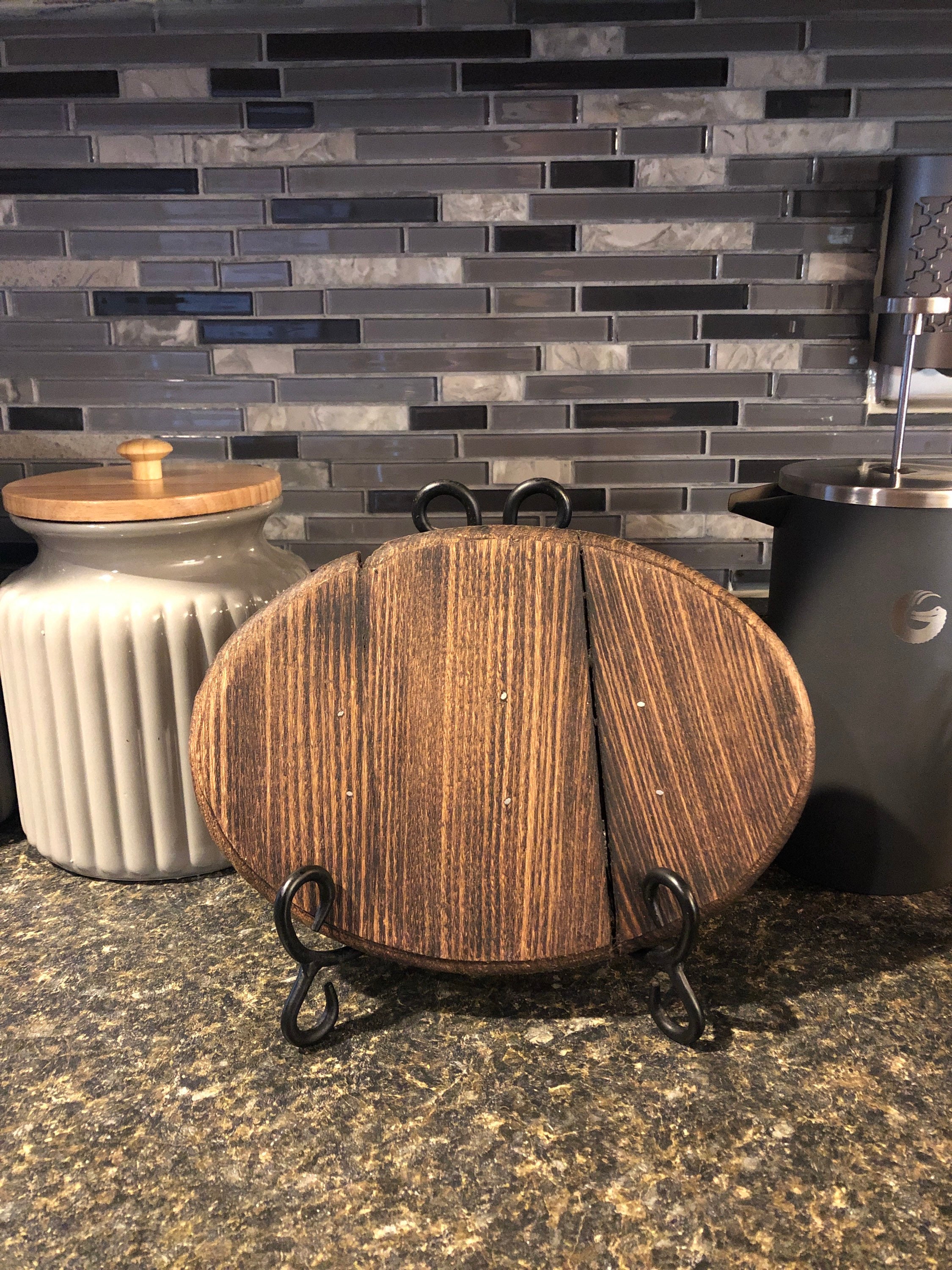 Small, Wood Riser With Ball Feet Farmhouse Riser Reclaimed Pallet Tray ...