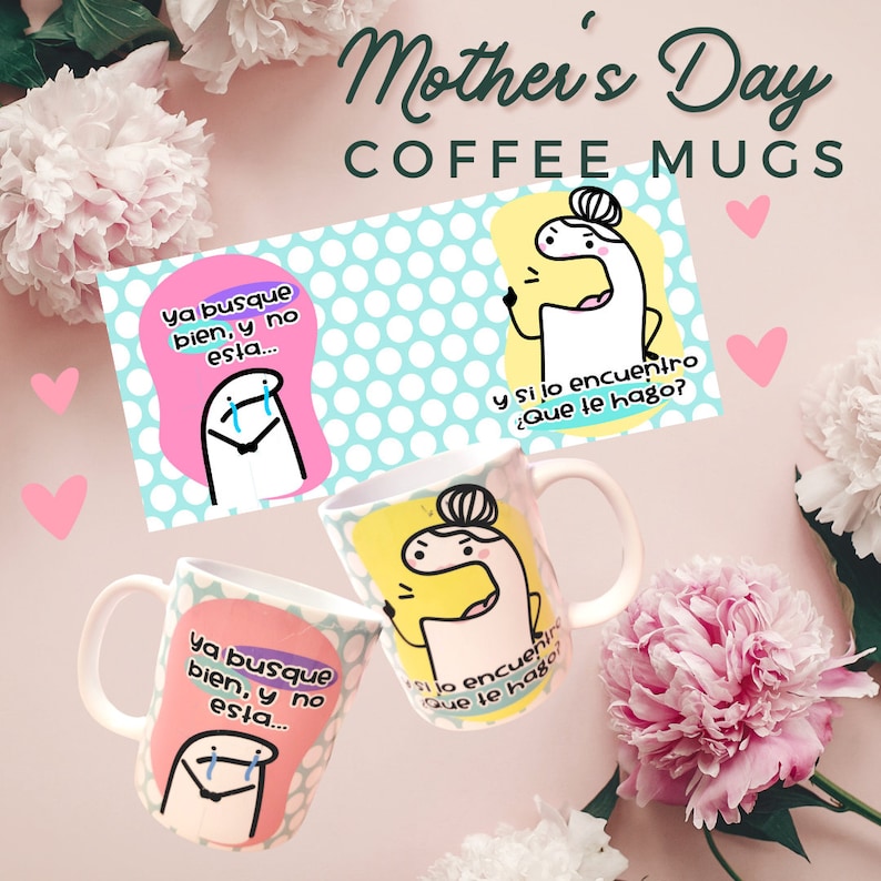Mother's Day Flork Mugs Dia De Las Madres Florks Mom Etsy