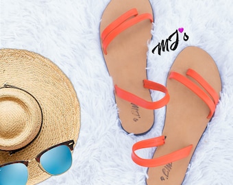 Paryż - Sandały skórzane, ręcznie robione sandały z Jamajki, prezent urodzinowy, dla miłośników sandałów