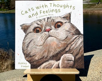 Libro para colorear de gatos: Gatos con pensamientos y sentimientos
