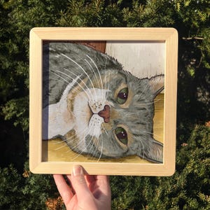 Art Print, Gray Tabby Cat, Signed and Numbered