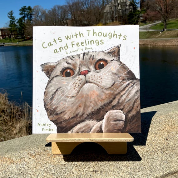 Cat Coloring Book, Cats with Thoughts and Feelings