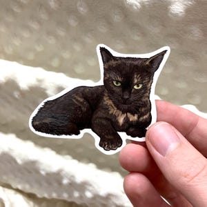 Tortie, Tortoise shell cat, Tortitude, Premium Vinyl Sticker image 13