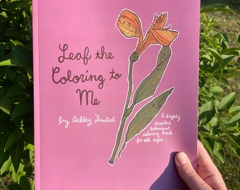 Hojas para colorear: Un libro botánico para colorear muy detallado para todas las edades, primera edición