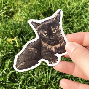Tortie, Tortoise shell cat, Tortitude, Premium Vinyl Sticker image 12