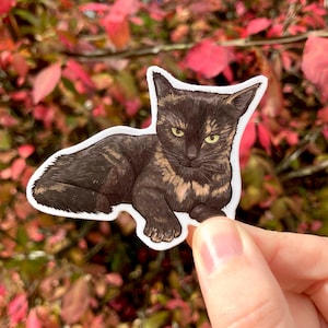 Tortie, Tortoise shell cat, Tortitude, Premium Vinyl Sticker image 11