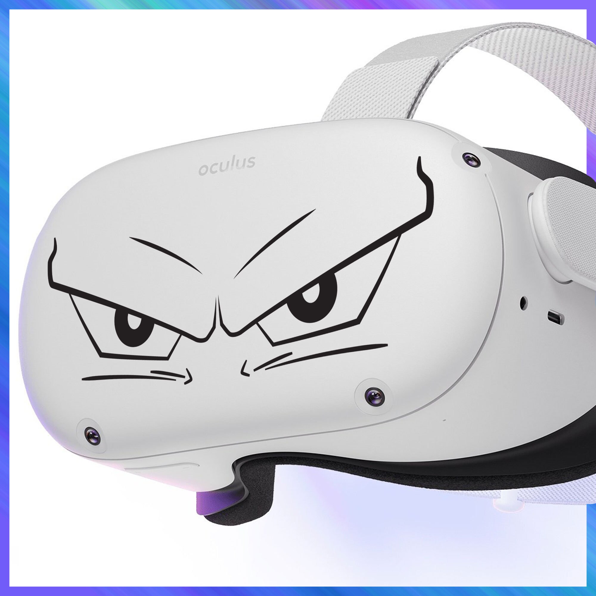 Oculus quest 2 decal dragon anime eyes super a perfect gift Etsy