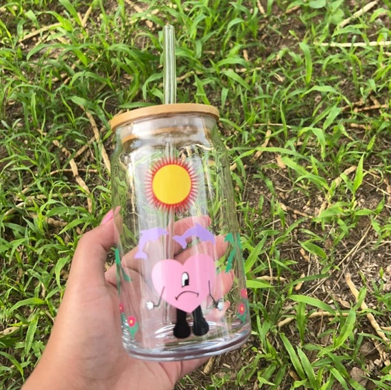 Un Verano Sin Ti Bad Bunny 16 oz Glass Cup with lip and straw – Aina