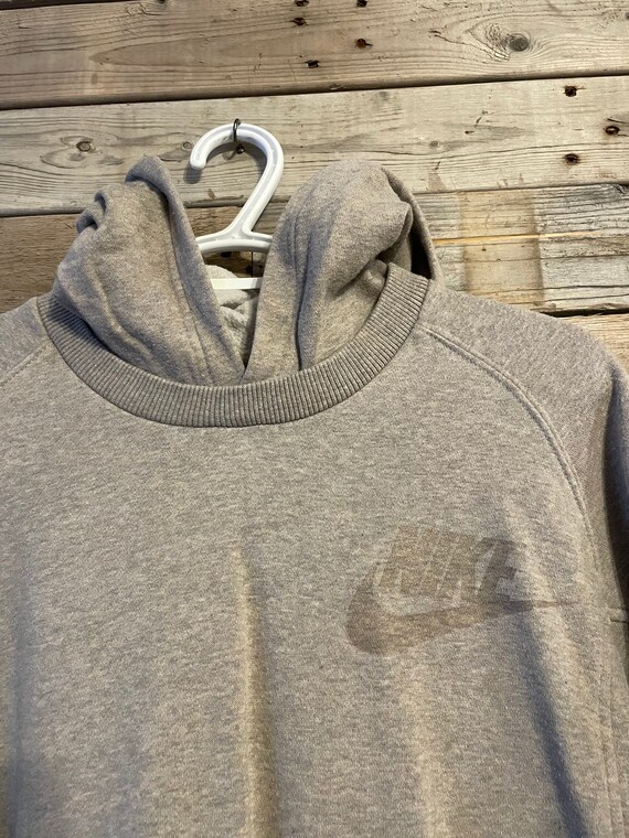 Beige NIKE Sweater / Hooded Collar Sweater / Large - Etsy
