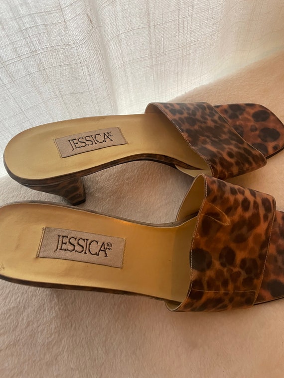 Cheetah pointed heels hotsell