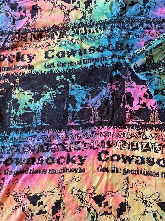 1980 Medium cowasocky tie dye shirt - vintage gra… - image 2