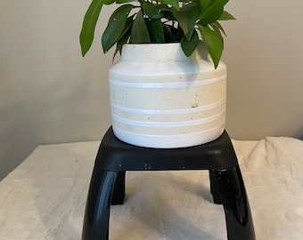 Durable black plant stand