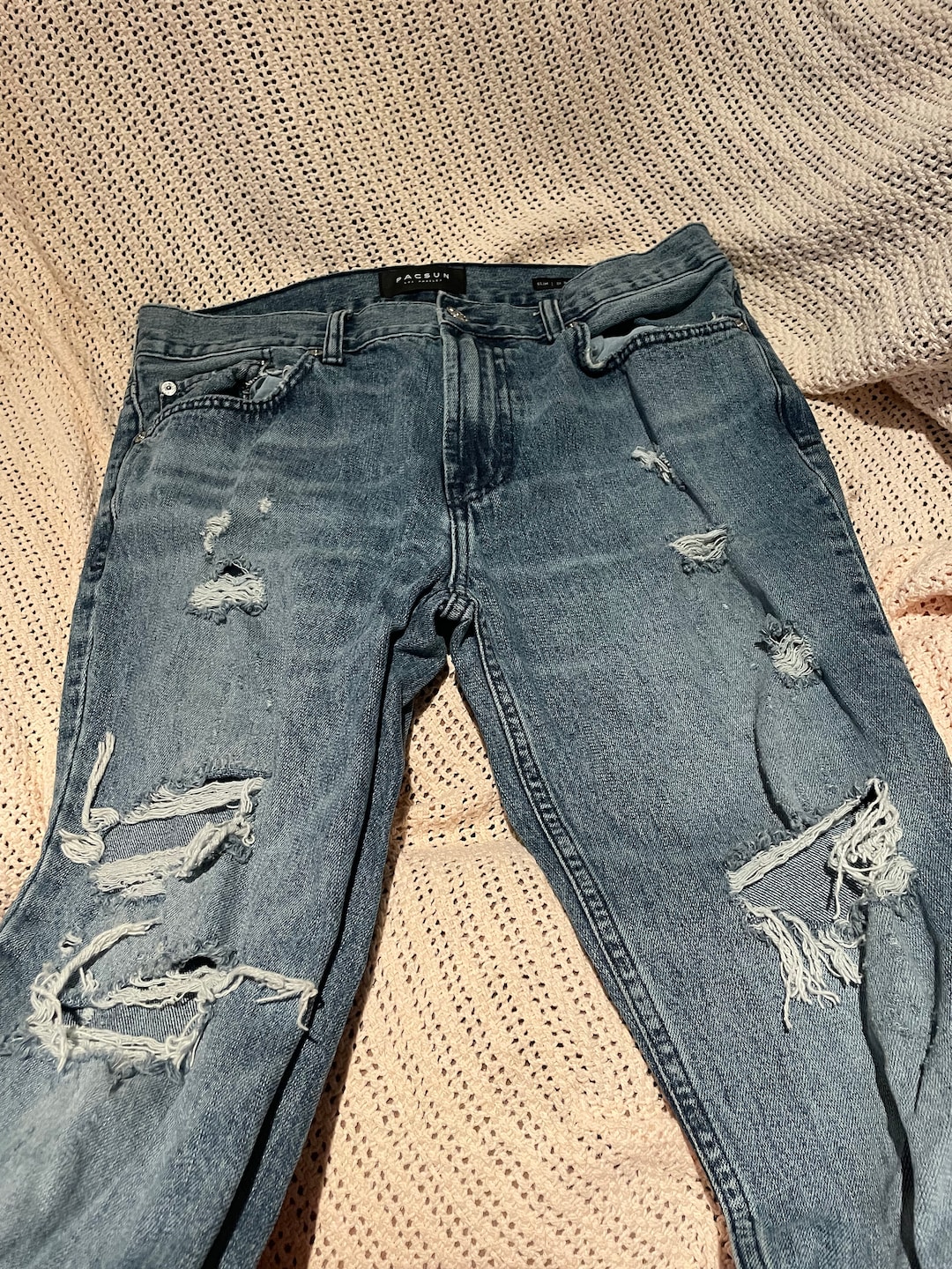 Jeans flacos Pacsun vintage con fondos acampanados Etsy Mexico