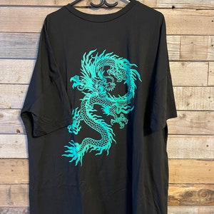 Oversized Tshirt dress / dragon shirt / 2XL