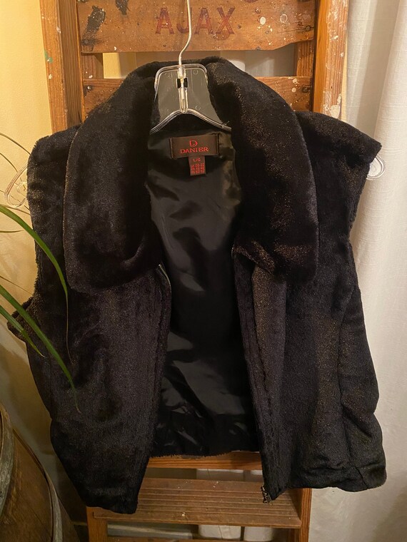 Rare Danier Leather Womens VEGAN Fur Vest Size Large Etsy Canada