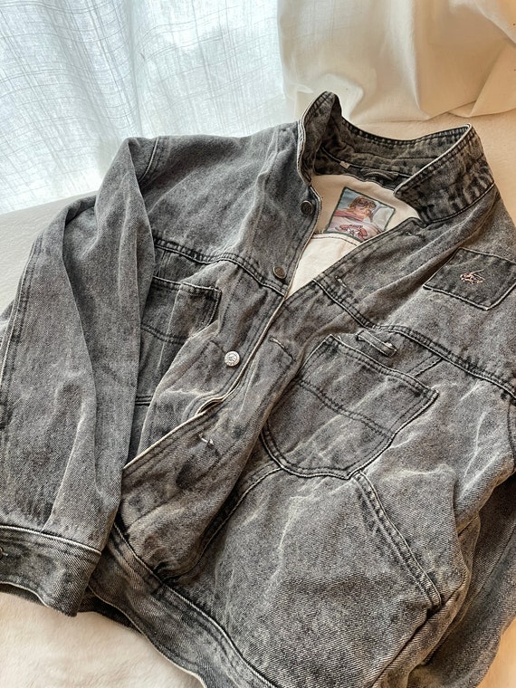 Washed Vintage Denim Jacket WHIPP Brand - Etsy