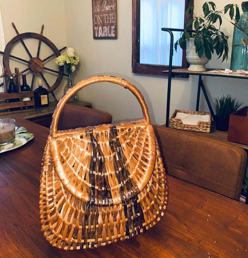 Rattan purse Etsy