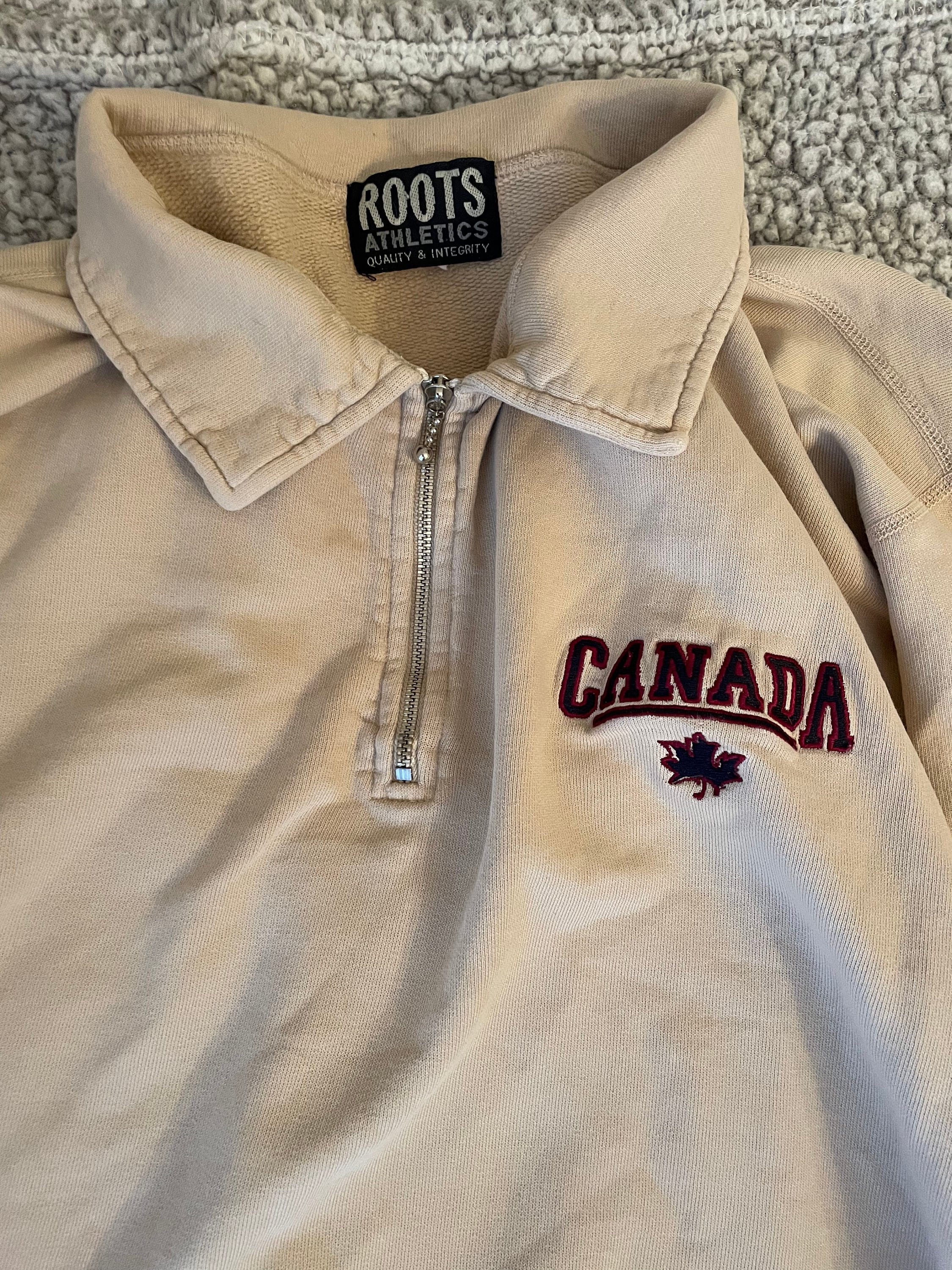 Half zip clearance sweater roots