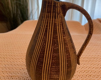 Bohemian striped vase made in Germany