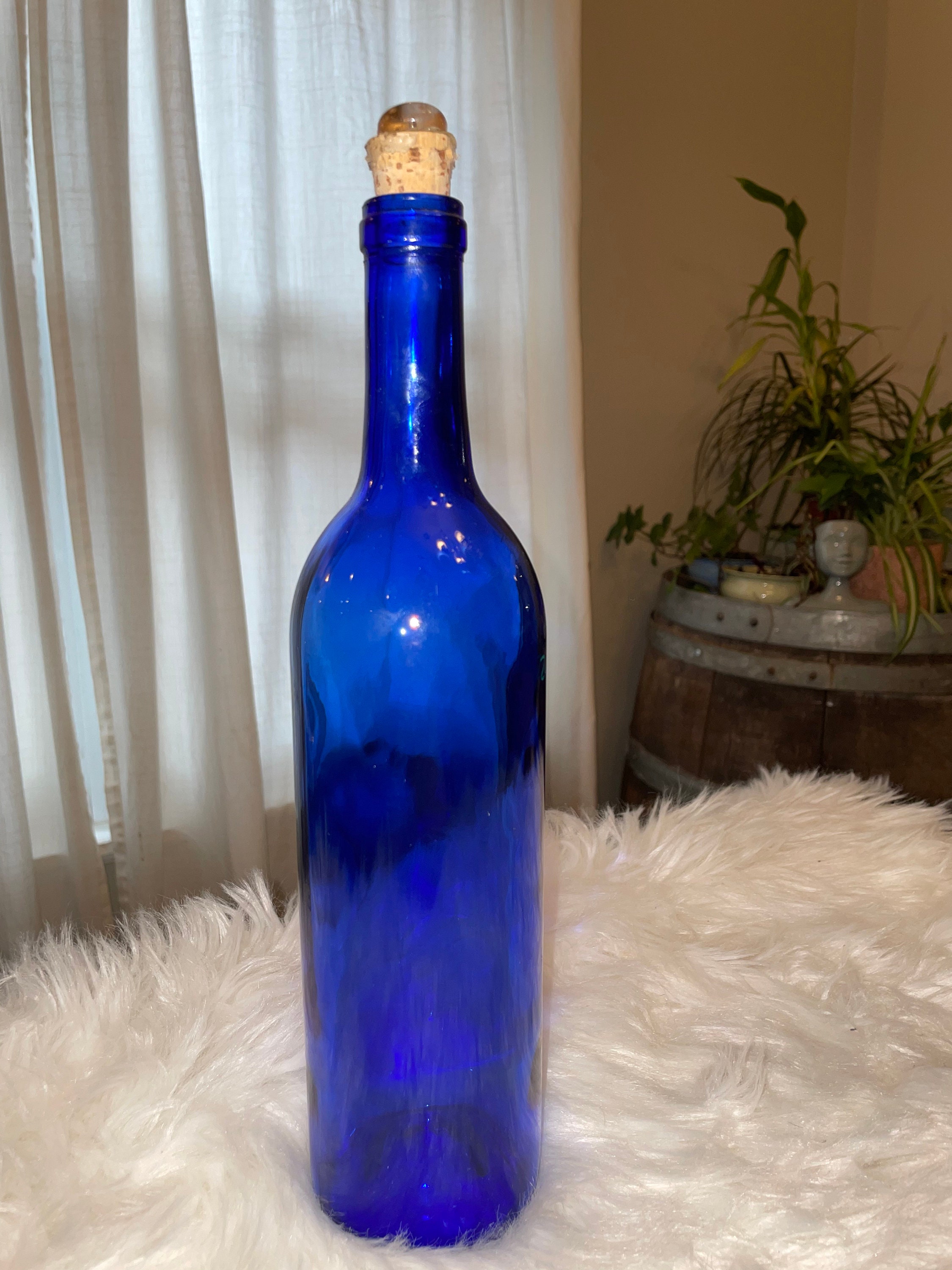 Royal Blue Vintage Vase Etsy Canada