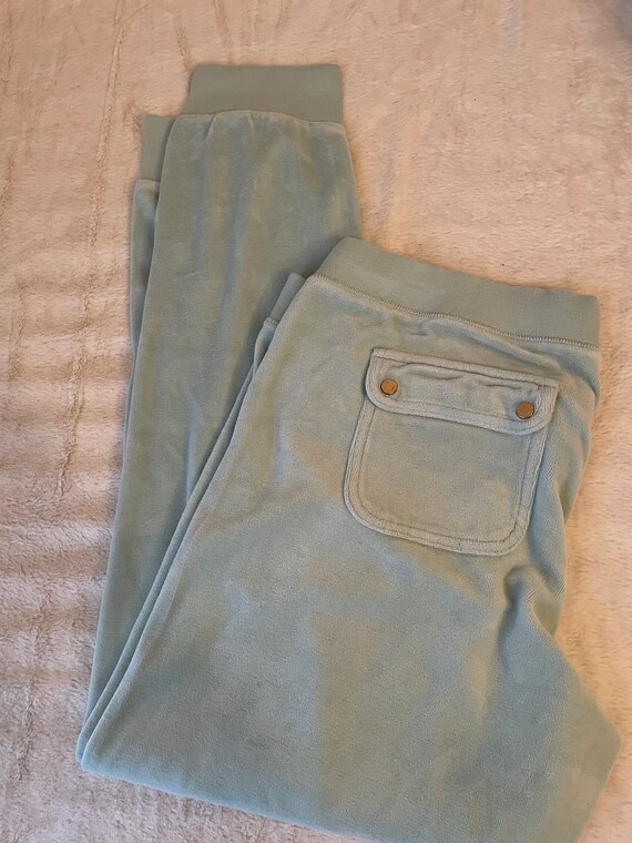 Fleece Pastel Blue Juicy Couture Pants 