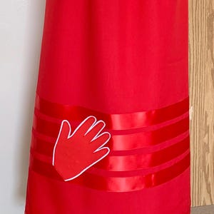 Red - butterfly ribbon skirt.