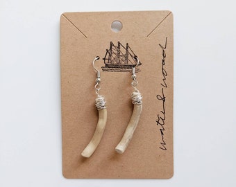 Driftwood Earrings, handmade earrings, handmade jewelry, wood jewelry, driftwood, Natural earrings, handmade gift, birthday gift, earrings
