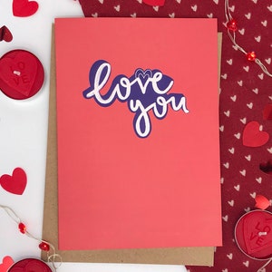 Biglietto ti amo, San Valentino, Galentine, fidanzato, fidanzata, marito, moglie, anniversario, amicizia, calligrafia a mano moderna