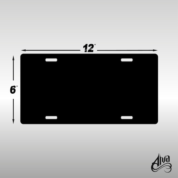 6x12 custom sublimation license plate Etsy