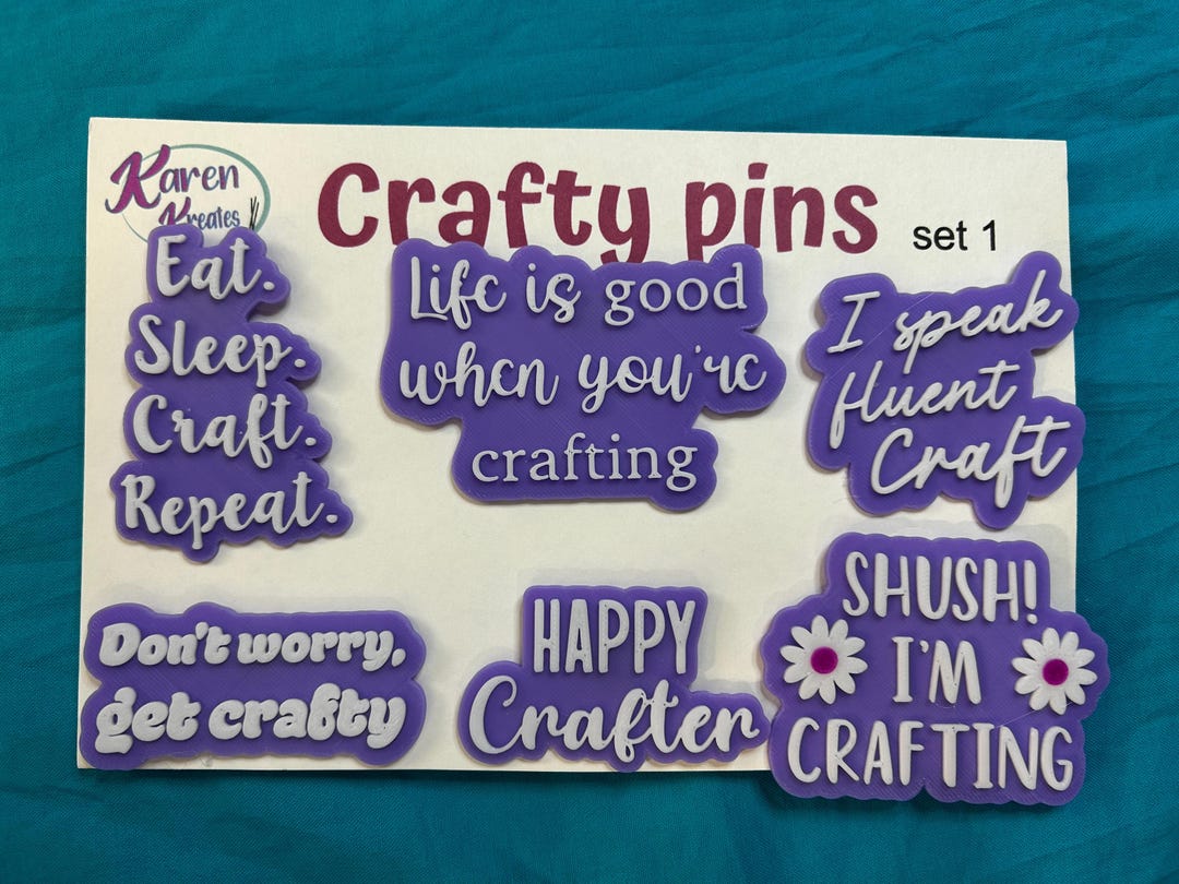 Craft Themed Pins Set 1 - Etsy