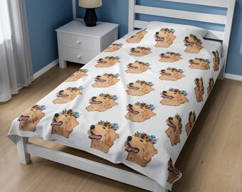 Cozy Labrador Velveteen Plush Blanket: Lujosa comodidad con un impresionante diseño de Labrador / Manta para amantes de los perros / Idea de regalo de laboratorio / Decoración de Labrador