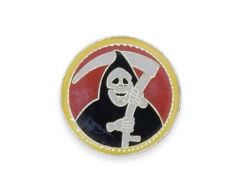 Reaper Circle Vintage Pin