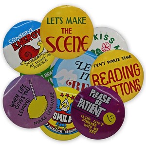 Vintage GIANT Buttons