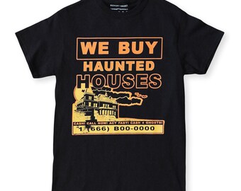Haunted Houses Short Sleeve Tee Black
