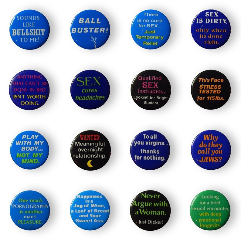 Crude Lewd and BIG MOOD Buttons