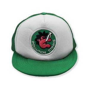 Pollution Stinks Vintage Trucker Hat