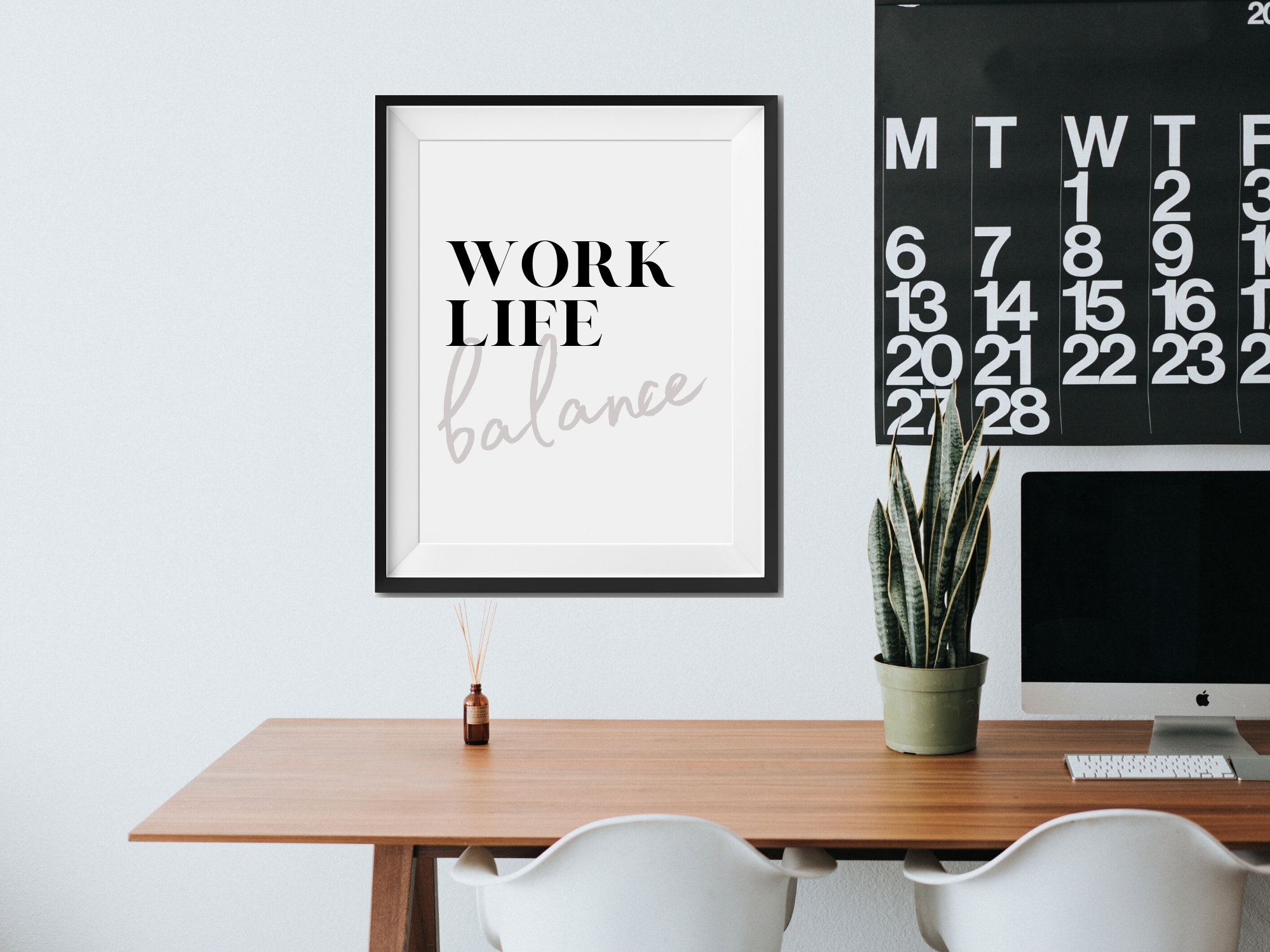 Work Life Balance Digital Print, Digital Download, Printable Quotes ...