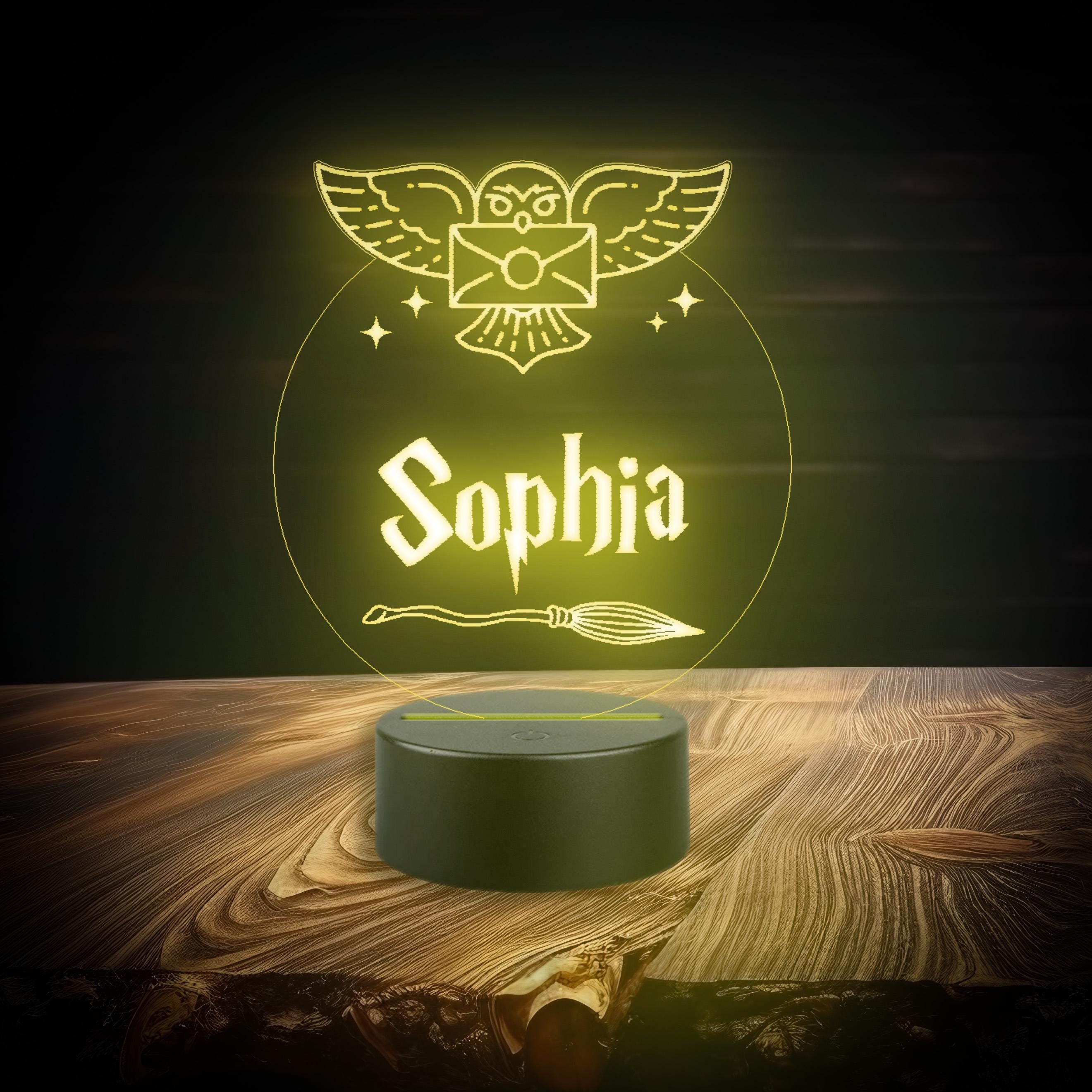 Bambinella LED Deko Leuchte Mit Namen Personalisiert – Schlummerlicht 10,5x10,5x4 Cm