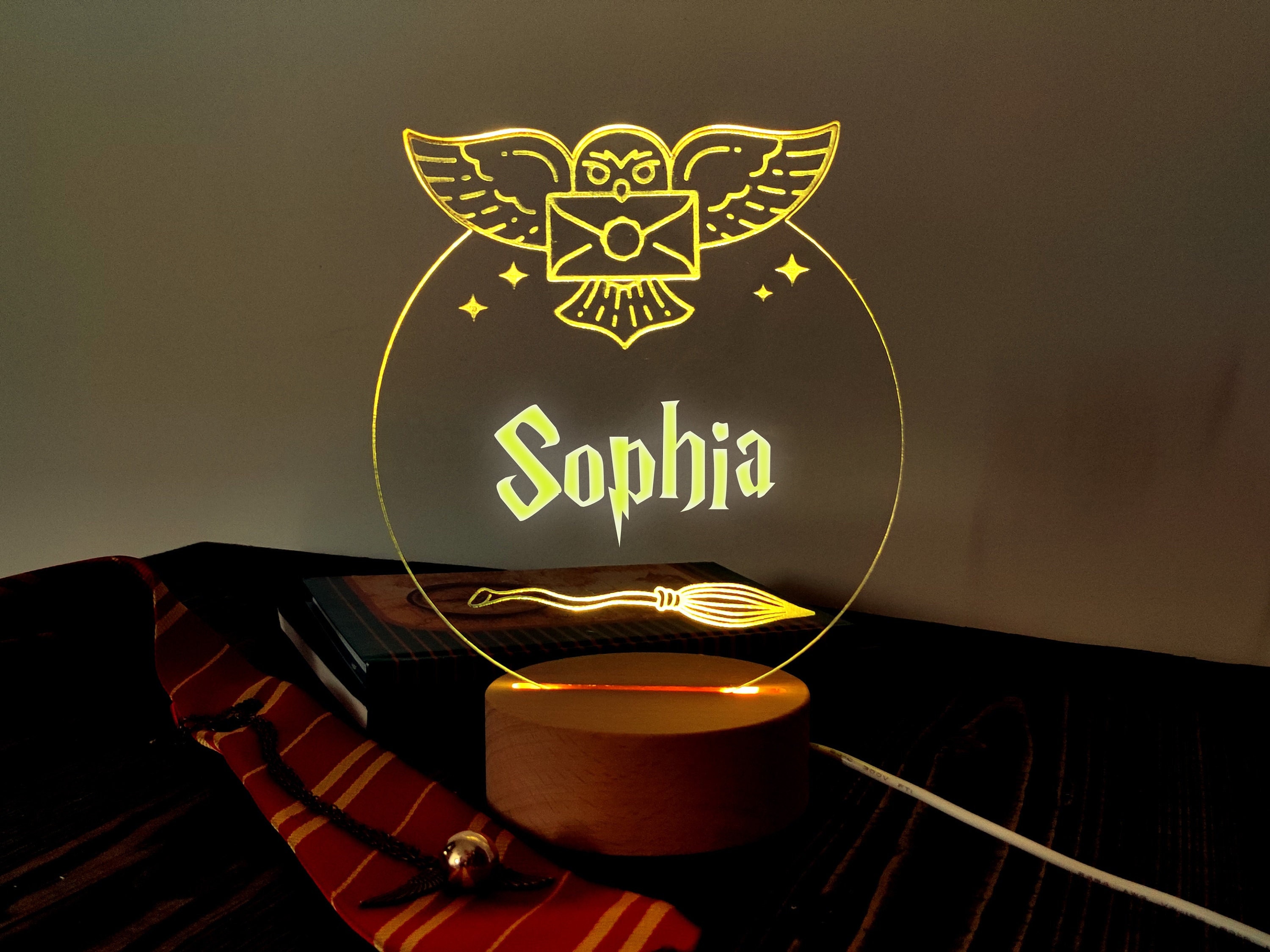 Personalised Harry Potter Lamp Magic Night Light Harry Potter LED Light