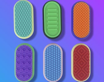 Round Fidget Slider Customizable 3D Printed Haptic Thumb Slider
