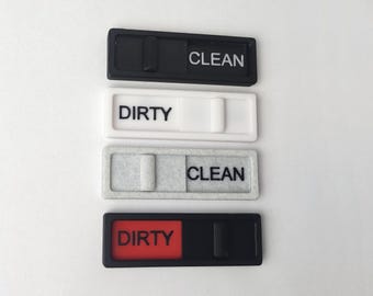 Clean Dirty Dishwasher Magnet Sign