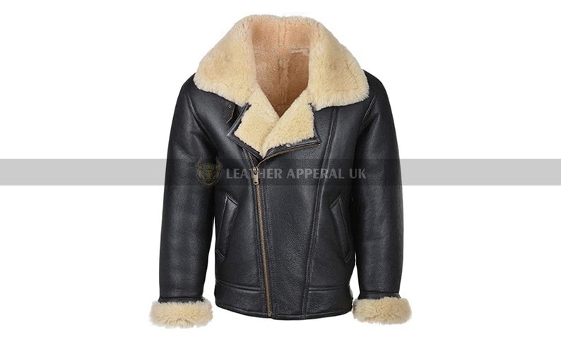 Mens Aviator RAF B3 Shearling Jacket Real Lamb Skin Handmade - Etsy