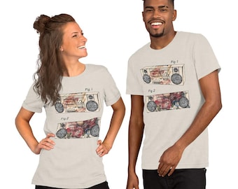 STATX "Boombox Figures" Unisex t-shirt